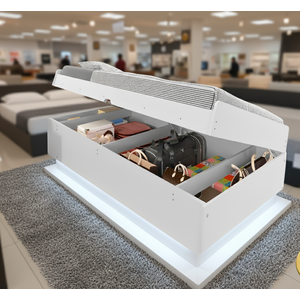 Cama Baú Camila Solteiro Branco - Framar