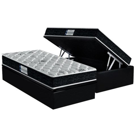 Cama Box Baú Solteiro: Colchão Anatômico Probel D45 / Ep Firmepedic Prodormir Advanced Tech2000