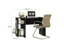 Ver imagem 2 de Mesa para Escritório 3875 Preto Fosco - Qmovi