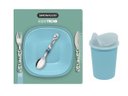 Ver imagem 2 de Conjunto Infantil para Refeição Simonaggio - Kids Trend - Talheres- Pratos - 6 Pçs - Carros