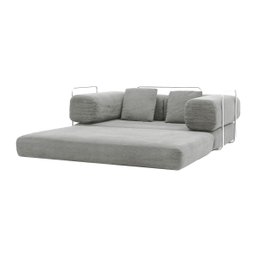 Sofá-cama Bloom Retrátil Bouclê Design Moderno na Caixa - 6