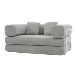 Sofá-cama Bloom Retrátil Bouclê Design Moderno na Caixa - 1