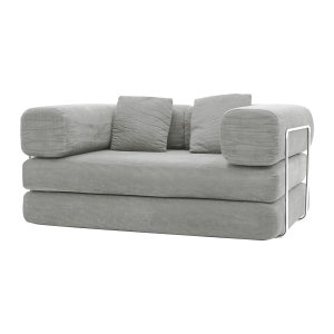 Sofá-cama Bloom Retrátil Bouclê Design Moderno na Caixa