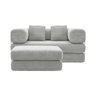 Sofá-cama Bloom Retrátil Bouclê Design Moderno na Caixa - 5