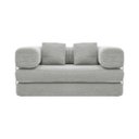Ver imagem 2 de Sofá-cama Bloom Retrátil Bouclê Design Moderno na Caixa
