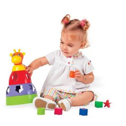 Girafa Brinquedo Didático Para Bebês com Formas Geométricas Mercotoys - 2