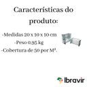 Ver imagem 2 de Bloco De Vidro Rio C 20 X 10 X 10