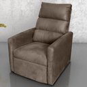 Ver imagem 1 de Poltrona Reclinável Villa do Cedro com Reclinação Manual Suede Marrom Matrix