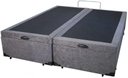 Ver imagem 1 de Cama Báu Box Base Casal Bipartido Blindado Suede Cinza com Pistão a Gás. Rc