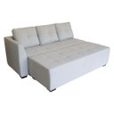 Ver imagem 6 de Sofá de Canto Cama 6 Lugares Multifuncional, Modelo Mobile , Tecido Algodão Reciclado Cinza Claro