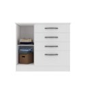 Ver imagem 4 de Cômoda 1 Porta 4 Gavetas Chicago Tcil Móveis