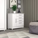 Ver imagem 1 de Cômoda 1 Porta 4 Gavetas Chicago Tcil Móveis