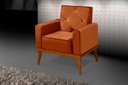 Ver imagem 2 de Poltrona Florença Decorativa em Veludo Premium:Terracota
