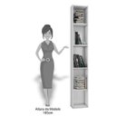 Ver imagem 3 de Kit 3 Estantes Livreiro 4 Prateleiras Janaína Branco - AJL Móveis