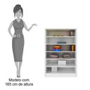 Ver imagem 4 de Kit 3 Armários Multiuso para Lavanderia Bell Branco - Mpozenato