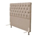 Ver imagem 3 de Cabeceira Cama Box Casal 140cm Cristal Linho Bege - JS Móveis