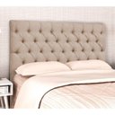Ver imagem 1 de Cabeceira Cama Box Casal 140cm Cristal Linho Bege - JS Móveis
