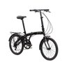 Bicicleta dobrável Durban aro 20” de 6 velocidades Shimano e quadro de aço Eco+Preto - 1