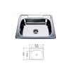 Cuba de Cozinha Quadrada em Inox 304 de Embutir Gourmet Luxo com Acessórios - 3