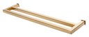 Ver imagem 1 de Toalheiro de Banho Banheiro Duplo 60cm em Aço Inox Dourado Linha Larissa Stainless