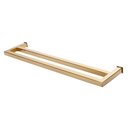 Ver imagem 1 de Toalheiro de Banho Banheiro Duplo 60cm em Aço Inox Dourado Linha Larissa Stainless