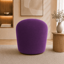 Ver imagem 3 de Poltrona Yara Decorativa Orgânica para Sala Veludo Estofada