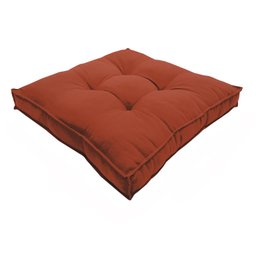 Almofada Futon Cadeiras Bancos Áreas 60x60 Cm Terracota - 1