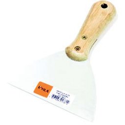 Espatula Aco 10cm com Cabo Madeira Vila - 1