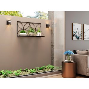 Jardineira Floreira Suspensa para Decoração em Ferro 50x100
