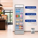 Ver imagem 6 de Refrigerador Expositor Vertical Hq 439L Porta de Vidro Duplo LED e Trava Cinza Hq-439REVPVX