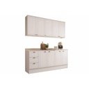 Ver imagem 4 de Cozinha Completa Bella 4 Peças (2aéreos+2balcões) C4p252 Nogal/cinza - Carraro