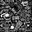 Ver imagem 1 de Papel de Parede Temático Área Gourmet e Churrasco 1,5m