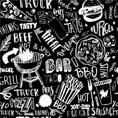 Papel de Parede Temático Área Gourmet e Churrasco 1,5m
