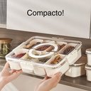 Ver imagem 2 de Pote Organizador Prateleira Multiuso Geladeira Armário Lavável