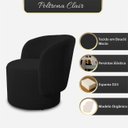 Ver imagem 2 de Poltrona Orgânica para Sala Confortável e Reforçada Tecido Bouclé Clair