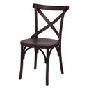 Ver imagem 1 de Cadeira de Madeira Maciça Katrina Cross Encosto e Assento Anatômico - Imbuia