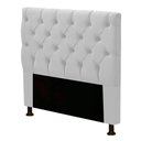 Ver imagem 1 de Cabeceira Cama Box Solteiro Cristal 90cm Corino Branco - Desk Design