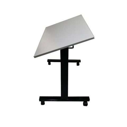 Mesa Basculante para Escritório e Home Office Salerno Cinza