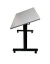 Ver imagem 1 de Mesa Basculante para Escritório e Home Office Salerno Cinza