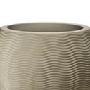 Ver imagem 2 de Vaso Decorativo Rotomoldado em Polietileno Ondulado Redondo 32 Cm Granito Nutriplan 7301202-32