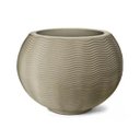 Ver imagem 1 de Vaso Decorativo Rotomoldado em Polietileno Ondulado Redondo 32 Cm Granito Nutriplan 7301202-32