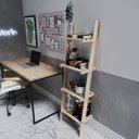 Ver imagem 4 de Suporte Escada Organizadora Bandejas Suspensas Pinus Multiuso