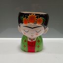 Ver imagem 3 de Cachepô Vaso Decorativo Casa Planta Enfeite Cerâmica 17x13x13cm Colorido