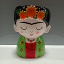 Ver imagem 2 de Cachepô Vaso Decorativo Casa Planta Enfeite Cerâmica 17x13x13cm Colorido