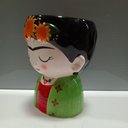 Ver imagem 4 de Cachepô Vaso Decorativo Casa Planta Enfeite Cerâmica 17x13x13cm Colorido