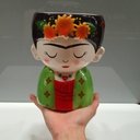 Ver imagem 6 de Cachepô Vaso Decorativo Casa Planta Enfeite Cerâmica 17x13x13cm Colorido