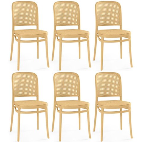 Kit 6 Cadeiras de Jantar Roma para Sala e Cozinha