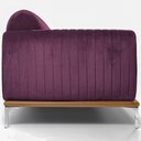 Ver imagem 3 de Sofá Molino 3 Lugares 230cm Pés Alumínio Veludo Roxo - Nexta Casa