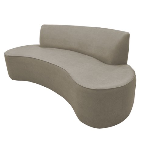 Sofá 03 Lugares 180cm Mônaco Corano Bege - Nexta Casa