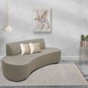 Ver imagem 2 de Sofá 03 Lugares 180cm Mônaco Corano Bege - Nexta Casa